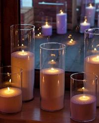 свеча-колба-ваза с пальмового воска, белый воск